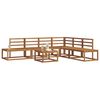 vidaXL Sofa Set 7 St&uuml;ck Natur Massivholz Akazie