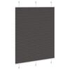 vidaXL Plissee Schwarz 110x100 cm Stoffbreite 109,4 cm Polyester