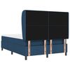 vidaXL Boxspringbett mit Matratze mit Kopfteil Blau 160 x 200 cm Stoff