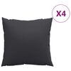 vidaXL Sofakissen 4 Stk. Schwarz 40x40 cm Stoff