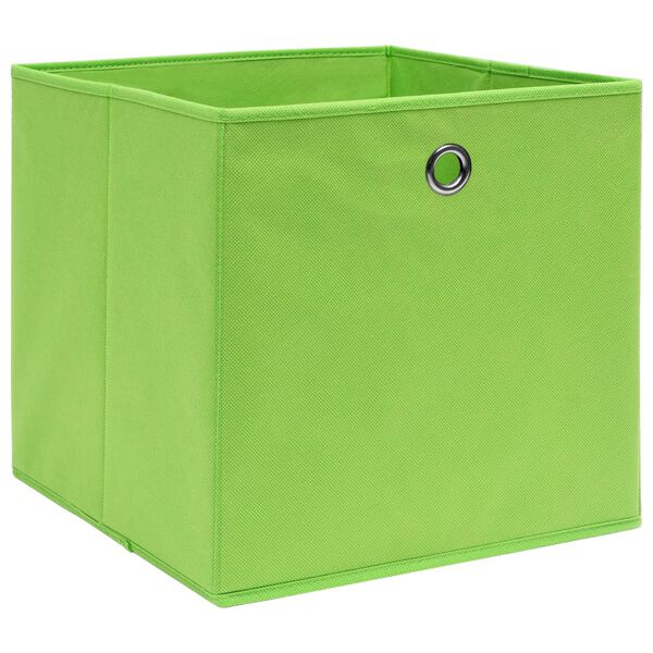 vidaXL Aufbewahrungsboxen 10 Stk. Gr&uuml;n 32x32x32 cm Stoff