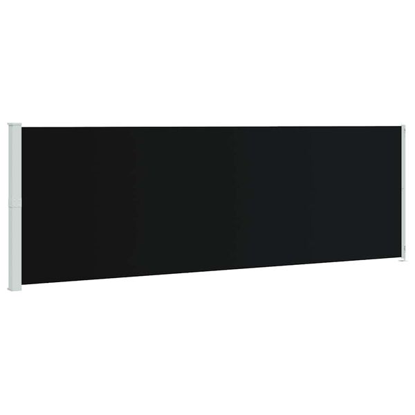 vidaXL Seitenmarkise Ausziehbar 200x600 cm Schwarz