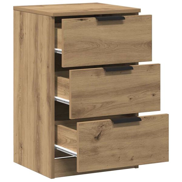 vidaXL Nachttische 2 Stk. Artisan-Eiche 40x36x65 cm Holzwerkstoff