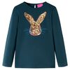 Kinder-Langarmshirt Dunkelgr&uuml;n 104