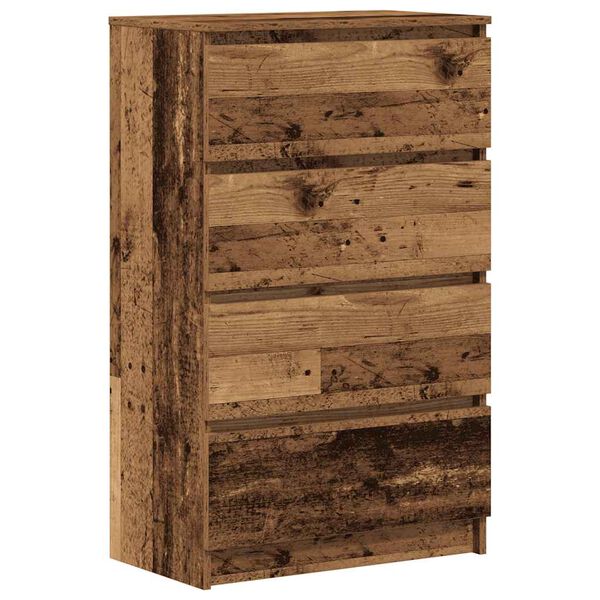 vidaXL Sideboard Altholz-Optik 60x35x98,5 cm Holzwerkstoff