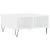 vidaXL Couchtisch Wei&szlig; 60x60x30 cm Holzwerkstoff