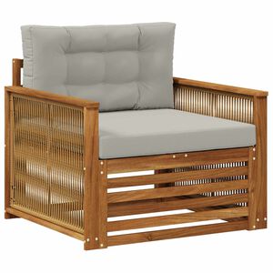 vidaXL Outdoor Mittelsofa Natur