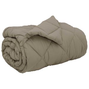 vidaXL Winterbettdecke 135 x 200 cm 450 g/m&sup2; Hellgrau