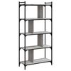 vidaXL B&uuml;cherregal 5 B&ouml;den Grau Sonoma 76x32x158 cm Holzwerkstoff