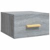 vidaXL Wand-Nachttisch Grau Sonoma 35x35x20 cm