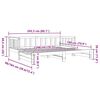 vidaXL Tagesbett Ausziehbar Weiß 90x200 cm Massivholz Kiefer