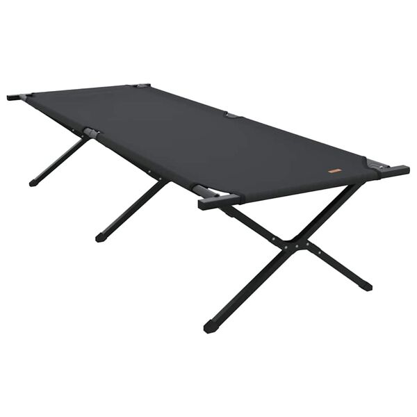 vidaXL Klapp Schlafbett f&uuml;rs Camping Schwarz 210 x 80 x 46 cm