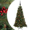 vidaXL K&uuml;nstlicher Weihnachtsbaum mit Weihnachtskugel 150 cm 150 LEDs