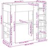 vidaXL Etagenbettgestell mit Schreibtisch Sonoma-Eiche 98,5 x 200 cm