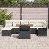 vidaXL Garten-Sofa-Set 8 pcs Schwarz Poly-Rattan