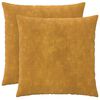 vidaXL Kissen 2 stk. HEERLEN Gelb 80 x 80 cm Mikrofaser Fleece