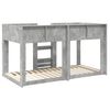 vidaXL Etagenbett f&uuml;r Kinder Beton Grau 90 x 190 cm Holzwerkstoff