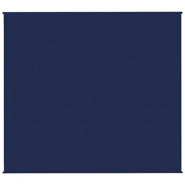 vidaXL Gewichtsdecke Blau 200x225 cm 13 kg Stoff