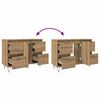 vidaXL Badschrank Artisan-Eiche 80x33x60 cm Holzwerkstoff