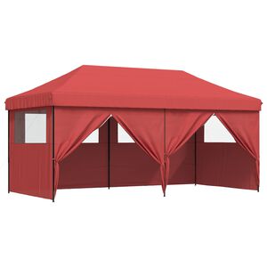 vidaXL Party-Zelt Bordeauxrot 292 x 580 x 315 cm Oxford-Stoff