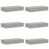 vidaXL Aufbewahrungsbox 6 stk. Vliesstoff 100 x 50 x 18 cm 90 l Grau