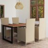 vidaXL 5-tlg. Garten-Essgruppe Beige