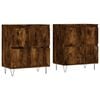 vidaXL Sideboards 2 Stk. R&auml;uchereiche Holzwerkstoff
