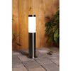 Luxform Solar-LED-Pollerleuchte Idaho Silbern 39135