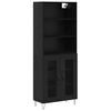 vidaXL Highboard 2 stk. Schwarz Eichen-Optik 69,5 x 34 x 180 cm