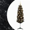 vidaXL K&uuml;nstlicher schmaler Weihnachtsbaum mit Weihnachtskugel 120 cm