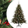 vidaXL K&uuml;nstlicher Weihnachtsbaum mit Weihnachtskugel 150 cm 150 LEDs