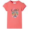 Kinder-T-Shirt Korallenrosa 116