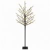 vidaXL LED-Weihnachtsbaum Schwarz 18 x 18 x 120 cm Stahl 150 LEDs