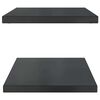 vidaXL Wandregale 2 Stk. 75x40x3 cm Schwarz Edelstahl