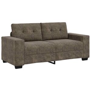 vidaXL Zweisitzer-Sofa Dunkelgrau 140 cm Kunstleder