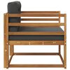 vidaXL Outdoor Mittelsofa Massivholz Akazie Natur