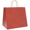 vidaXL Papiertragetaschen 250 Stk. mit Henkeln Rot 32x22x28 cm
