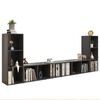 vidaXL TV-Schränke 4 Stk. Grau 107x35x37 cm Holzwerkstoff