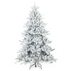 vidaXL K&uuml;nstlicher klappbarer Weihnachtsbaum Wei&szlig; 210 cm PVC und Stahl