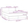 vidaXL Boxspringbett mit Matratze Schwarz 140x210 cm Samt