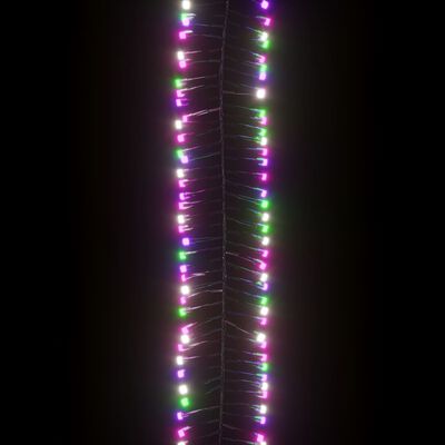 vidaXL LED-Lichterkette mit 400 LEDs Pastell Mehrfarbig 7,4 m PVC