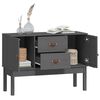 vidaXL Sideboard Grau 110x40x78 cm Massivholz Kiefer