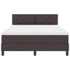 vidaXL Boxspringbett mit Matratze Dunkelbraun 140 x 190 cm Stoff