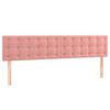 vidaXL Boxspringbett mit Matratze Rosa 120x190 cm Samt
