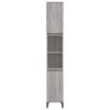 vidaXL Badschrank Grau Sonoma 30x30x190 cm Holzwerkstoff