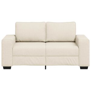 vidaXL | Sofa | mit Kissen mit Kissen Beige 160 x 77 x 82 cm Leinen