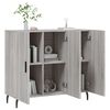 vidaXL Sideboard Grau Sonoma 90x34x80 cm Holzwerkstoff