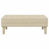vidaXL Bank mit Kissen Creme 113 x 57 x 39 cm Stoff
