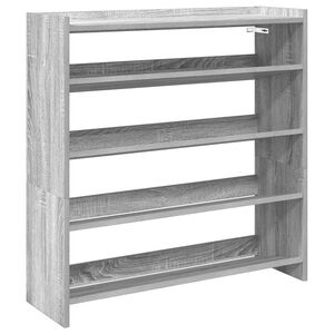 vidaXL Schuhregal Grau Sonoma 80x25x81 cm Holzwerkstoff