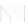 vidaXL Zaunpfosten Silber 25 x 1,4 m (13 mm Mesh) Stahl
